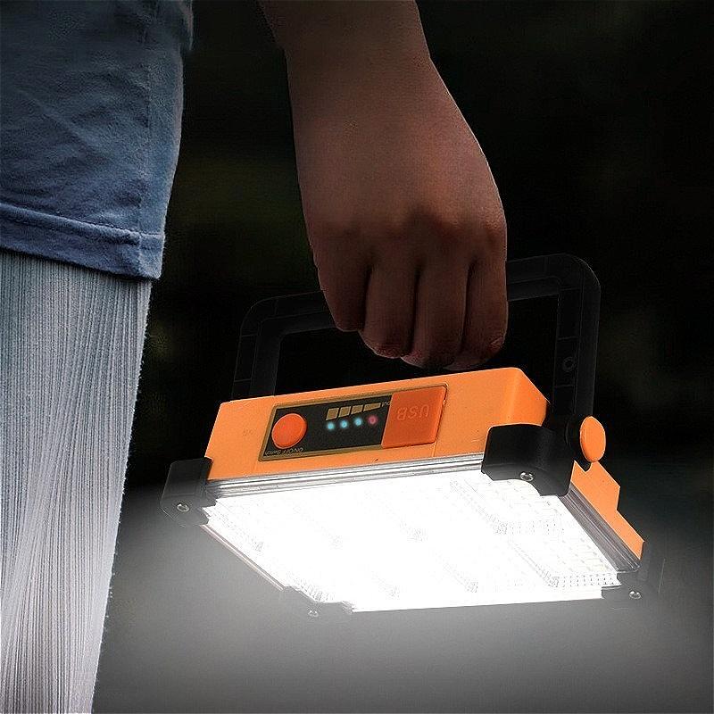 Solar Camping Lantern High Rechargeable LED Tent Light with Magnet Powerful Flashlight Power Bank Repair Portable Emergency Lamp