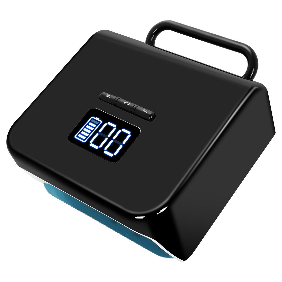 

220W Wireless Rechargeable Nail Lamp: High-Power, Quick-Drying Phototherapy Machine чёрный