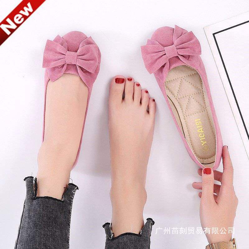 Doudou shoes ladyshoes spring and autumn shallow mouth large size maternity shoes soft sole work shoes flat sole single shoes