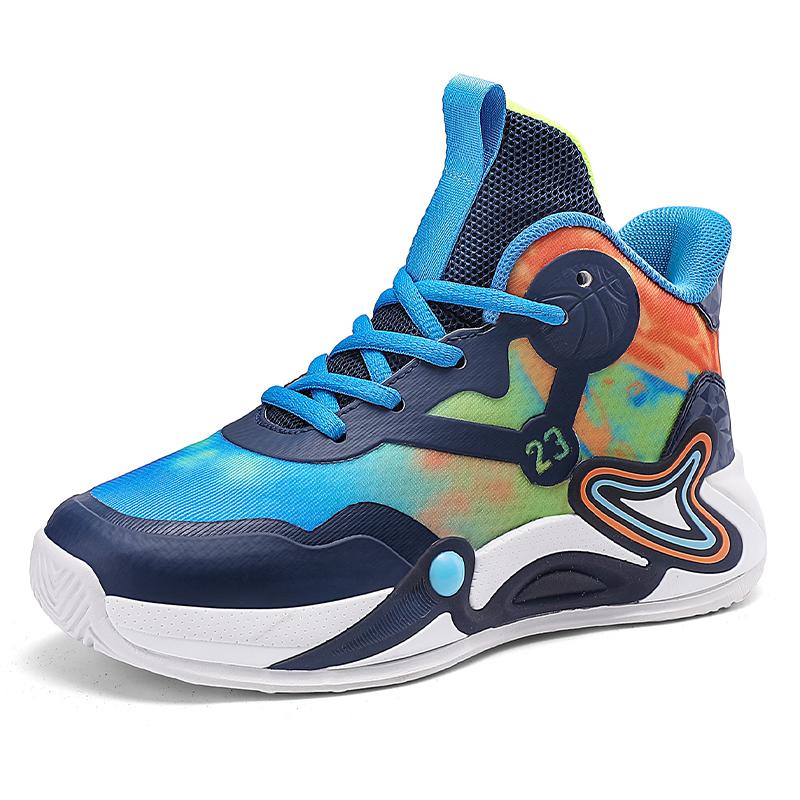 Tênis de Basquete Infantil Malha Respirável Tênis da Moda para Meninos Tênis Esportivo Escolar para Meninas Tênis Casuais Infantis Atlético para Exterior