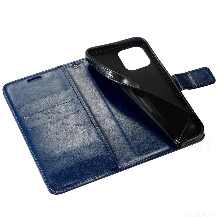 Luxury Leather Flip Protect Case For Samsung Galaxy Note 8 9 10 Lite 20 Ultra S8 S9 S10 S20 S21 FE S22 Plus S7 Edge Wallet Cover