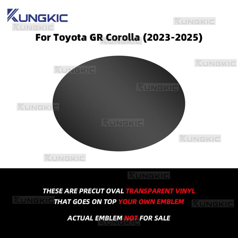 For Toyota GR Corolla -2025 Car Front Emblem Pre Cut Dark Smoked TPU PPF Protection Film Anti-scratch Exterior Accessories