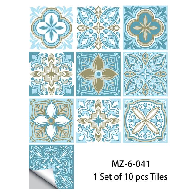 Película adhesiva para azulejos, 28 estilos a elegir, para azulejos/suelo en la cocina, protector contra salpicaduras, papel tapiz artístico para suelo, calcomanías de pared
