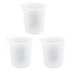 Mixing Resin Tool Kit Reusable Silicone Popsicle Scaled Silicone Cups Sticks for Making DIY Crafts Mixing, Resin, Epoxy, Liquid