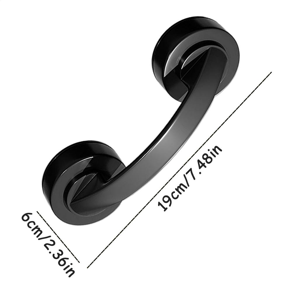 Suction Cup Shower Handle Glass Door Handle No Drilling Grip Wand Push Pull Helper Strong Vacuum Grab Puller for Mirror Bathroom