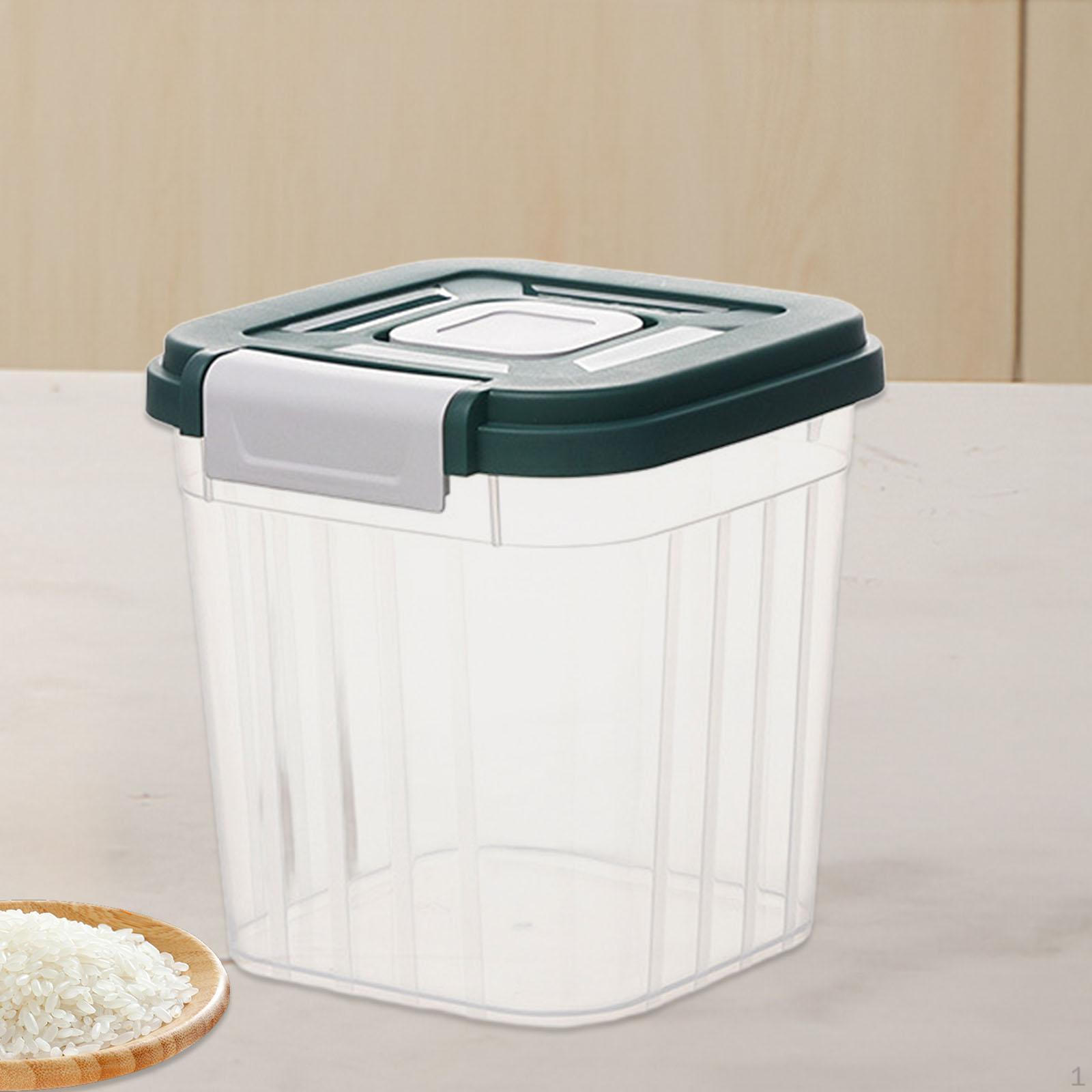 

Герметичний контейнер для зберігання рису, контейнер для зерна, герметичний, для борошна, для стільниці Green 5kg