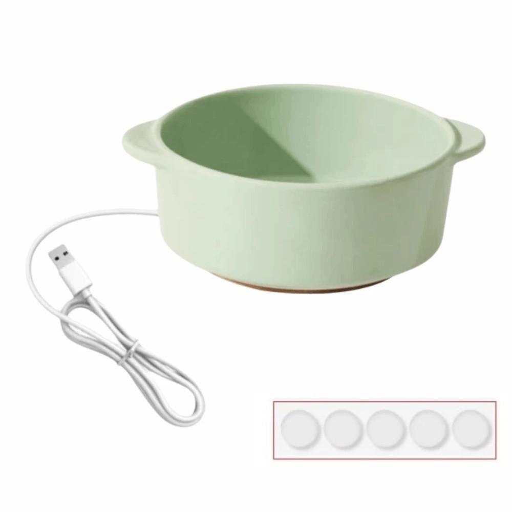 Constant Temperature Heated Ceramic Cat Bowl Neck-Protecting Dog Drinking Bowl Small Dog