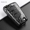 For Toyota Camry Rav4 Forturner Hilux Auris Corolla Avensis Verso Yaris Aygo Scion Tc Abs Carbon Fiber Style Car Key Case Cover