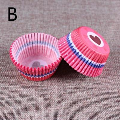 100 Stück/Set Papier Kuchenförmchen Cupcake Förmchen Backen Muffinbox Tassenförmchen Party Tablett Form Dekorierwerkzeuge Küche DIY Backgeschirr
