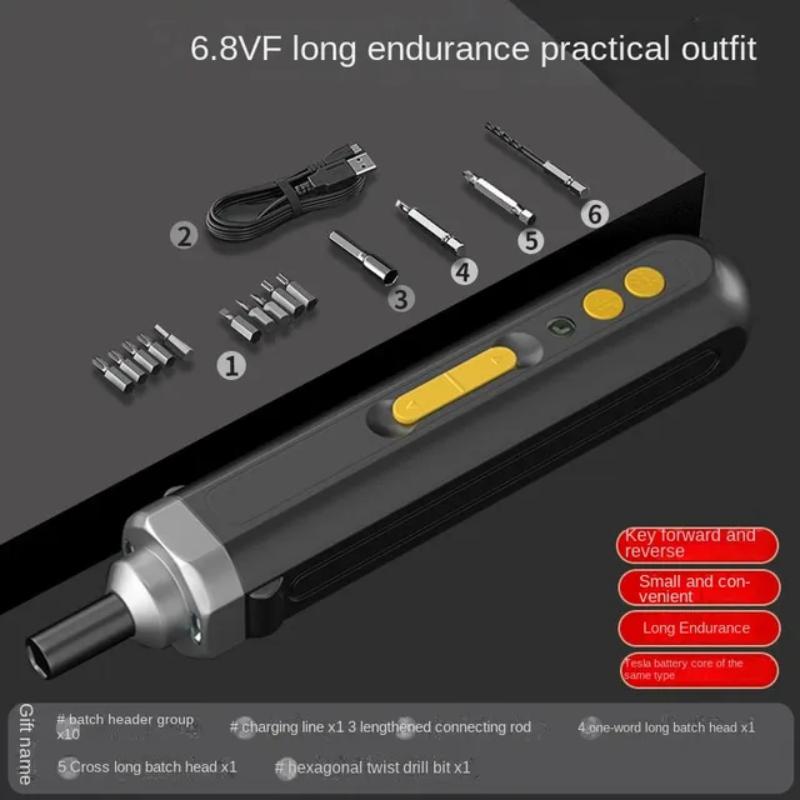 Cordless Electric Screwdriver Rechargeable Lithium Battery Power Tools Set Household Maintenance Repair Mini Screwdriver