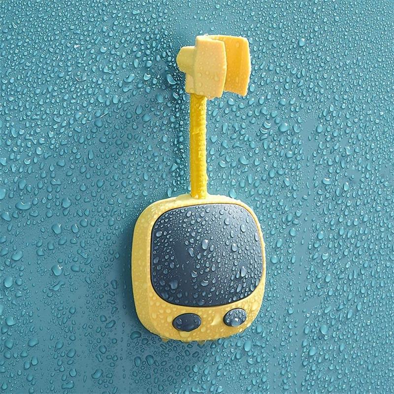 360° Duschkopfhalter, verstellbare selbstklebende Duschkopfhalterung, Wandhalterung mit 2 Haken, Ständer, SPA, Badezimmer, universelles ABS