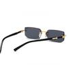 Rimless Sunglasses for Women & Men Trendy Popular Frameless Sun Glasses Retro Shades Fashion Summer Travel UV400 Eyewear