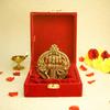 100% Pure Brass Panchmukhi Hanuman Ji Idol, God Bajrang Bali Ji Murti, Golden