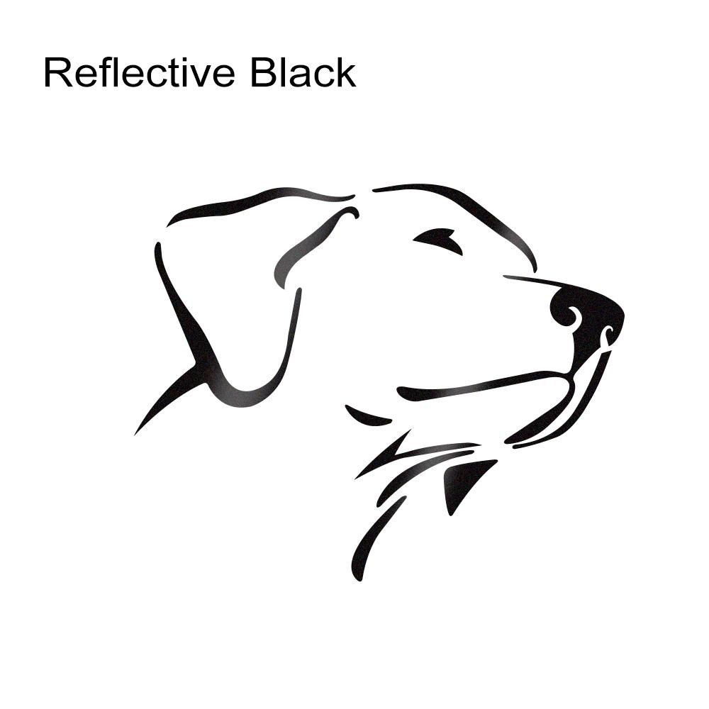 

14X12Cm Labrador Car Reflective Sticker Auto Vinyl Film Cute Dog Decal For Vehicle Windows Motorcycle Laptop Auto Accessories 1Pcs
