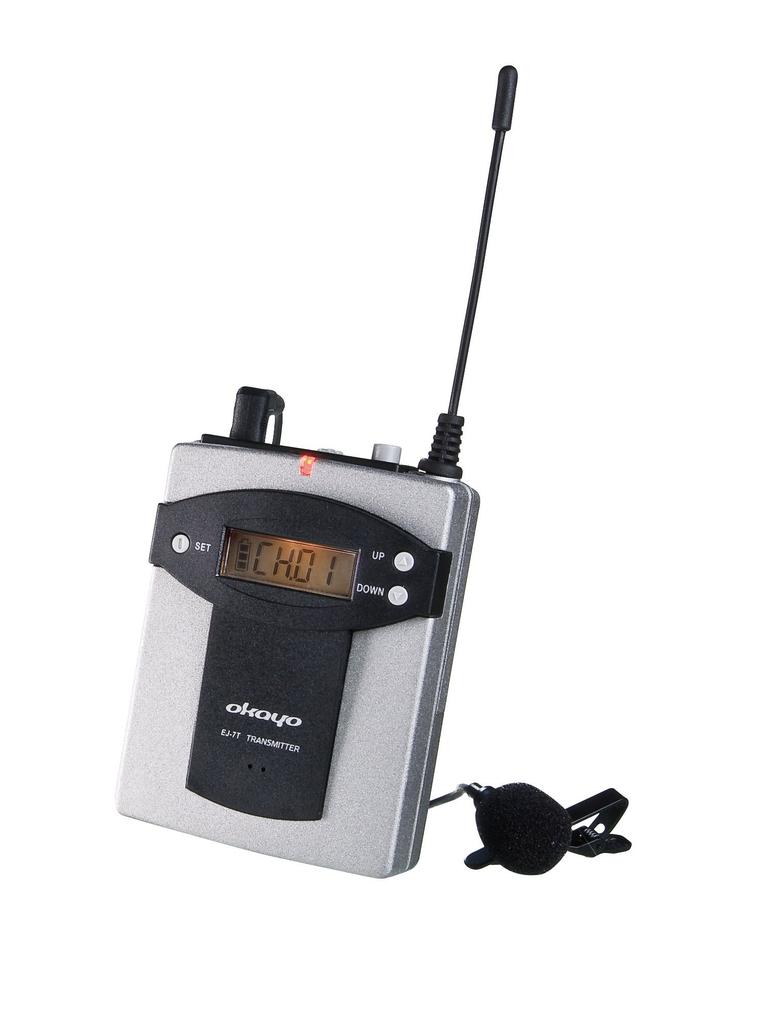 okayo GPA-828DU compatible tie clip type wireless microphone, standard type