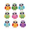 100PCS Cute Wooden Owl Buttons Animal Craft Buttons for Sewing Scrapbooking DIY Projects Unique Decor Design for Handmade Crafts