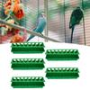 5Set Bird Feeding Trough Thicken Birdcage Hanging Feeder Bowl Box Feeding AccessoryGreen