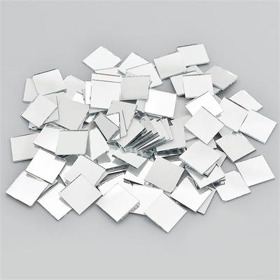 Wandaufkleber, Spiegelaufkleber, 100 Stück, 10 x 10 mm, DIY Glas