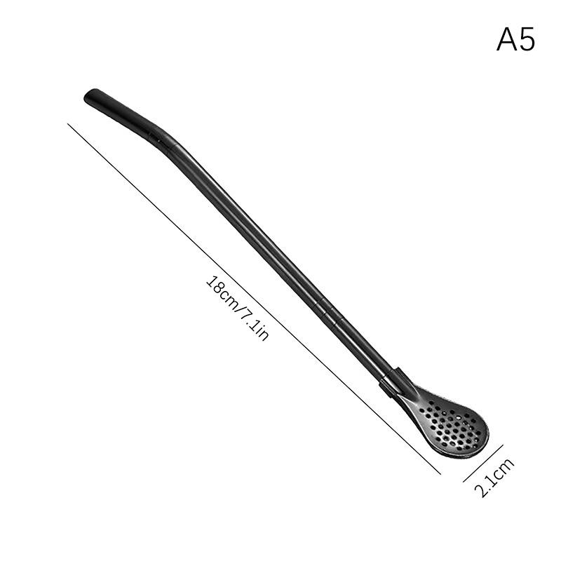 

Многоразовые трубочки из металла и нержавеющей стали, питьевая трубочка, молочная посуда, креативная ложка для смешивания, молочный чай, кофе, бар, аксессуары для вечеринок