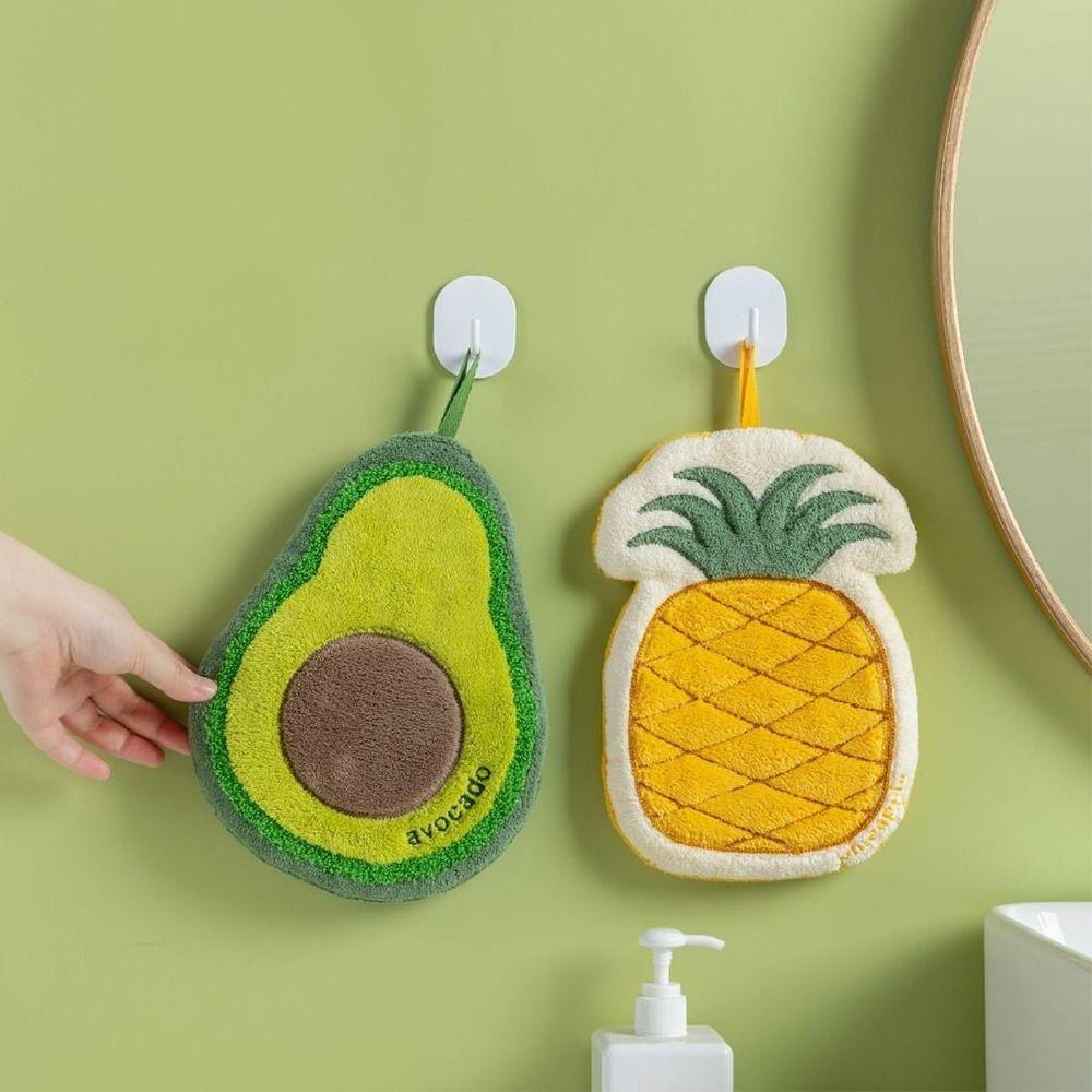 Cartoon Bathroom Kerchief Hanging Kitchen Rags Cute Washcloth