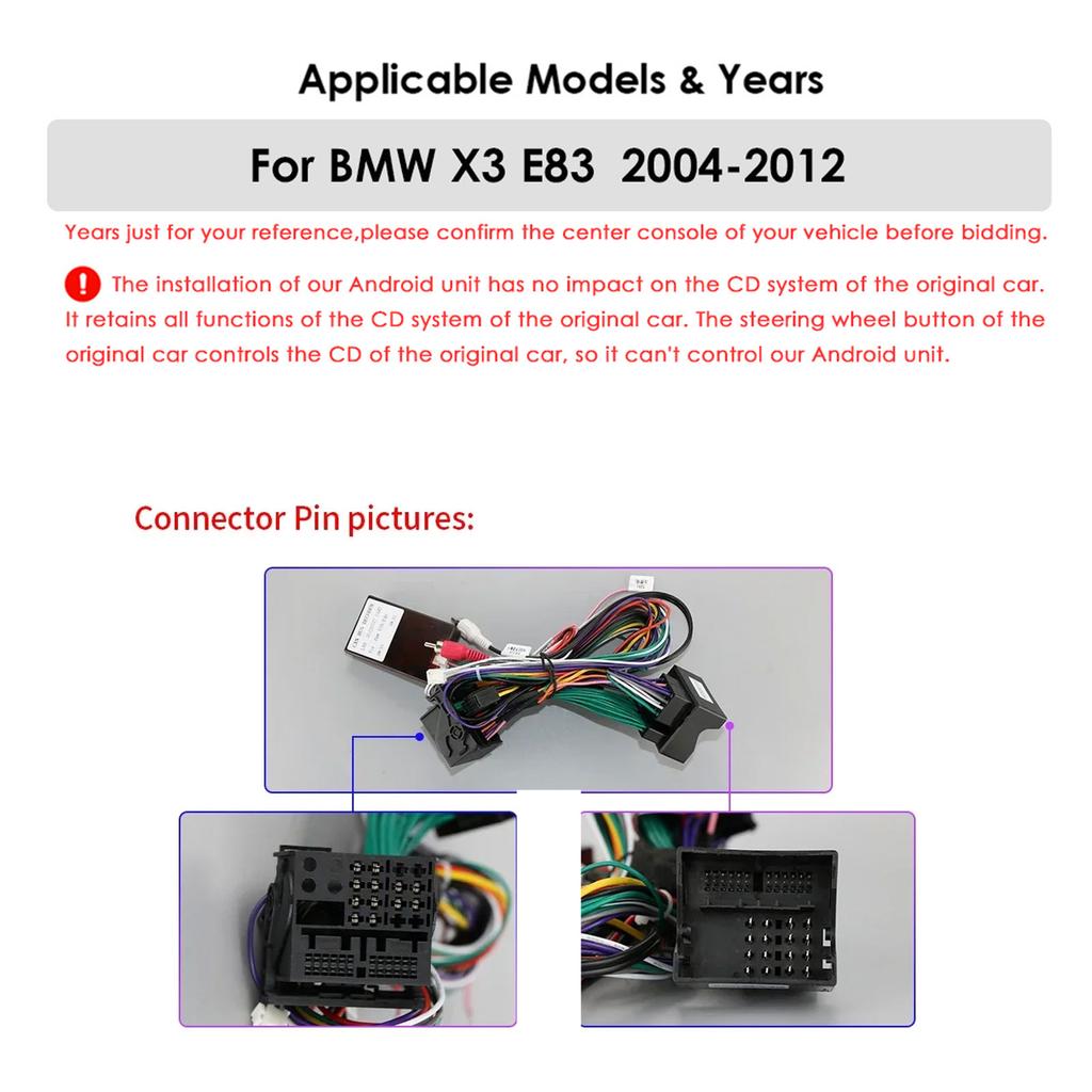 OSSURET 9"7862 Carplay Android Auto Car Radio For BMW X3 E83 2004 -2012 Multimedia Player GPS Navi Stereo 4G Autoradio 2din QLED Intelligent Screen