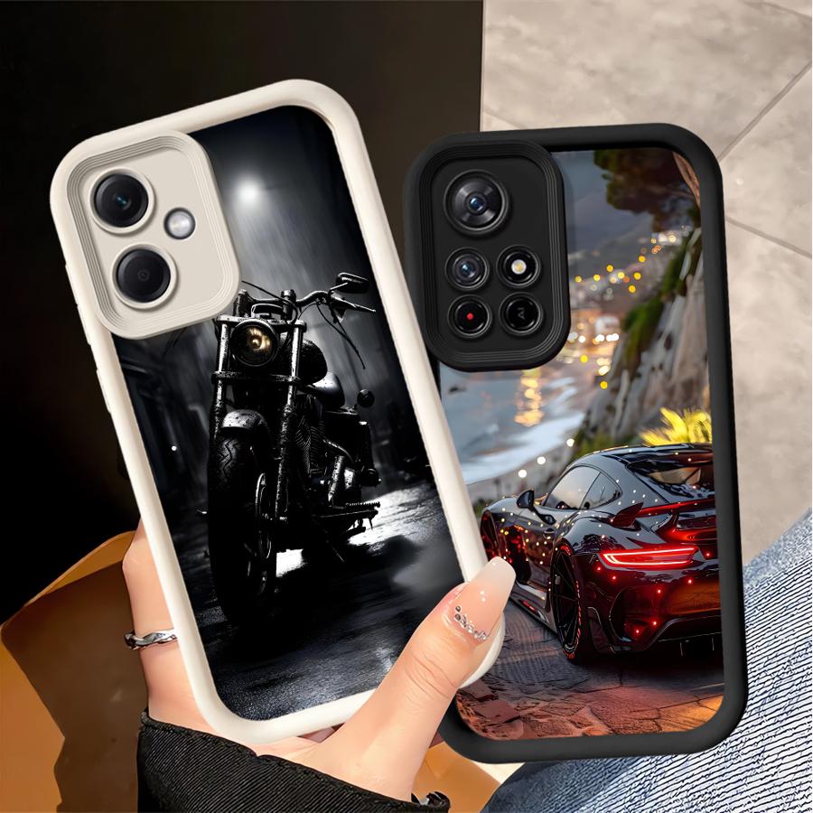 Luxury Supercar Car Phone Cover Case for Xiaomi Poco F8 C50 X3 Pro C61 X3 NFC C51