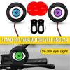 LED Car Motorcycle 3D Dynamic Devil Eye LED Motorcycle Decorative Light 5V-36V Multi Mode Wink LED Light Retrofit Kits Assembly