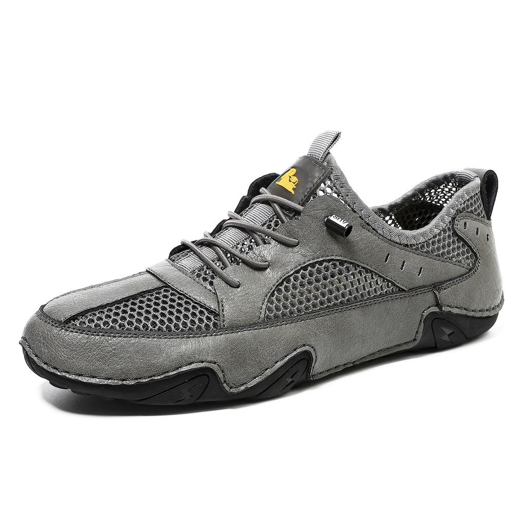 Piele piele de vacă pantofi sport casual noi pentru bărbați mărime mare cusut pantofi din plasă respirabilă pantofi pentru bărbați caracatiță