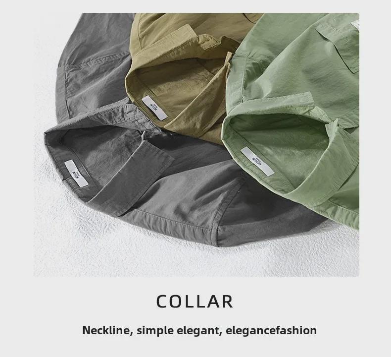 Men's Summer Casual Short-Sleeve Loose-Fit Shirt: Trendy, All-Match, Fresh Workwear