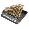 HSS-Tin Metal Drill Bits 1.0-10.0 Mm, Set of 19 Pcs.