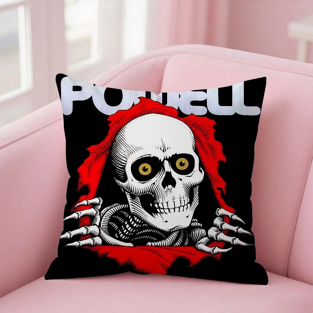 Powell P-Peraltaes Pillow Case Square Double-Sided Printing Sofa Cushion Cover Bedroom Bedside Pillowcover