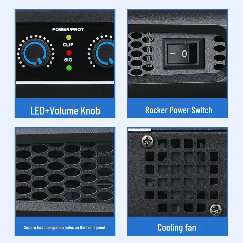 Professional 2-Channel 1U Digital Power Amplifier (CN Version)