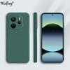 Candy Case For Xiaomi Redmi Note 14 4G Case Soft Original Liquid Silicone Back Case Redmi Note 14 4G Cover For Redmi Note 14 4G