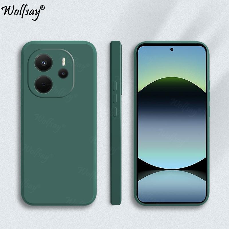Candy Case For Xiaomi Redmi Note 14 4G Case Soft Original Liquid Silicone Back Case Redmi Note 14 4G Cover For Redmi Note 14 4G