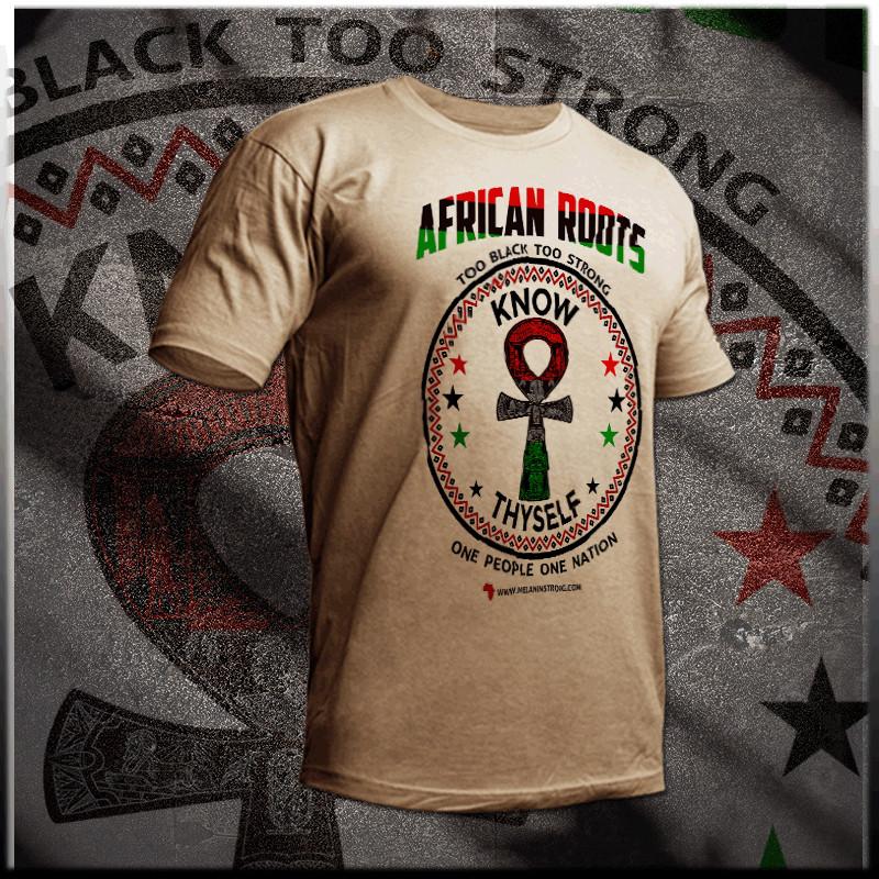 Black History T-Shirt Kemetic ankh Roots Panafrican melanin Roots African Pride