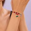 Trendige Weihnachten geflochtene Armbänder für Damen Herren Niedlicher Weihnachtsmann Mondglocken Anhänger Armbänder Schüler Neujahr Schmuck Geschenke