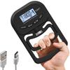 Rechargeable Digital Hand Grip Dynamometer,396Lbs/180Kg LCD‑Display Grip Tester,Adjustable Hand‑Strength Trainer for Sports & Home,Track Grip Progress