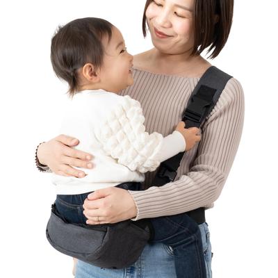 Teacher Recommended X Published In Baby Carrier Hip Seat Shoulder Bag Sling Baby Strap Baby 20kg Baby Gift 2WAY Plaisiureux [Nursery Kodomoe] (dark
