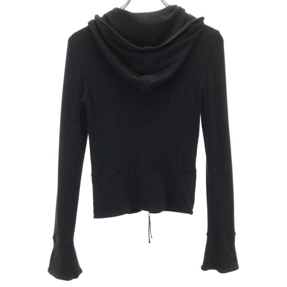 FOXEY NEW YORK made in Japan knit Zip hoodie 38 black Women Used