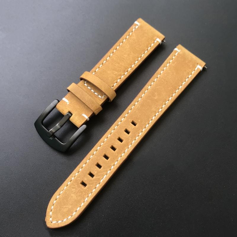 

18 мм, 20 мм, 22 мм, 24 мм, черный, серый, хаки, синий, коричневый, зеленый, винтажный, простой для отдыха, из воловьей кожи, ремешок для часов из натуральной кожи, ремешок для часов 22mm