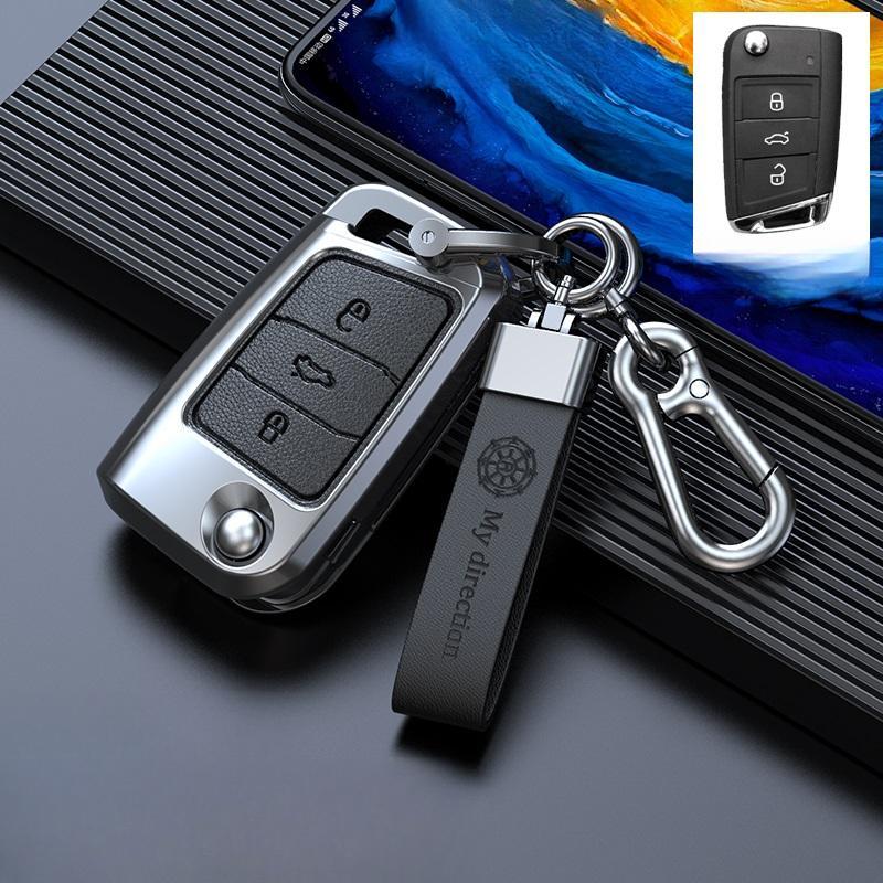 For VW Volkswagen Polo Golf 4 5 6 7 T5 MK7 Tiguan Passat B6 B5 Octavia A5 A7 Leon FR 2 Ibiza Area Car Key Case Cover