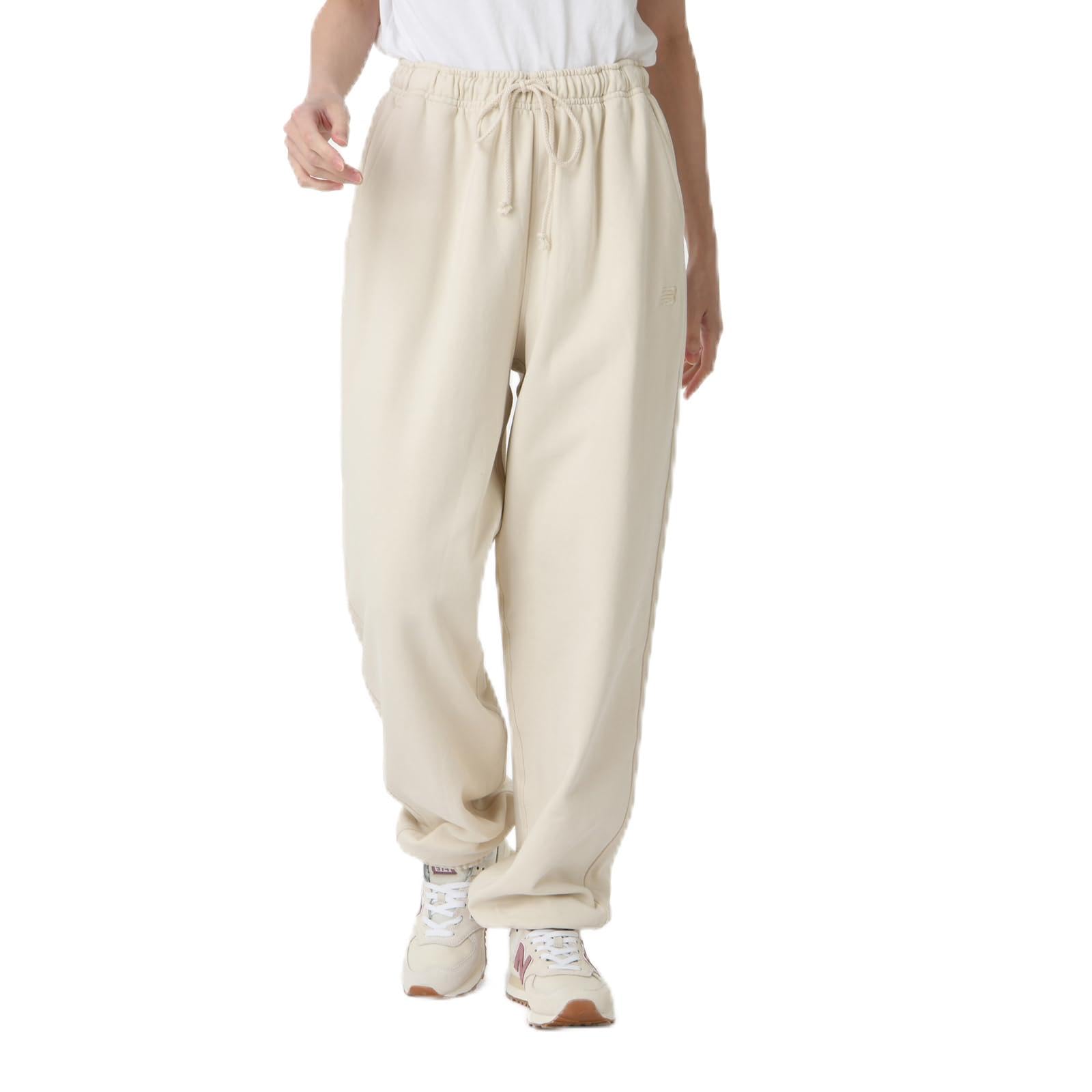 

Женские джоггеры из махровой ткани New Balance Athletics обычного размера (WP41513) Спортивные штаны, Лён, S,