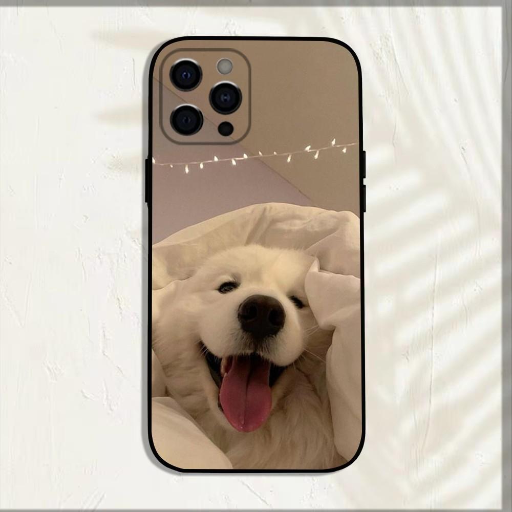 

Samoyed Cute DOG Phone Case For Apple iPhone 15,14,13,12,11,Pro,X,XS,Max,XR,Plus,Mini Soft Black Cover iPhone11PROMAX