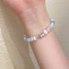 Starry Sea Star Blue Beaded Mori-Style Bracelet: Summer Women's High-End Accessory