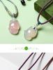 Natural White Agate Pendant Necklace: Chinese Hanfu Style Fortune & Wealth Accessory