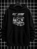 Unisex Vintage Car Graphic Hoodie Pullover - Retro Streetwear with Front Pocket & Drawstring, Urban Casual Winter Wear, Regular Fit Suitable for Autum
