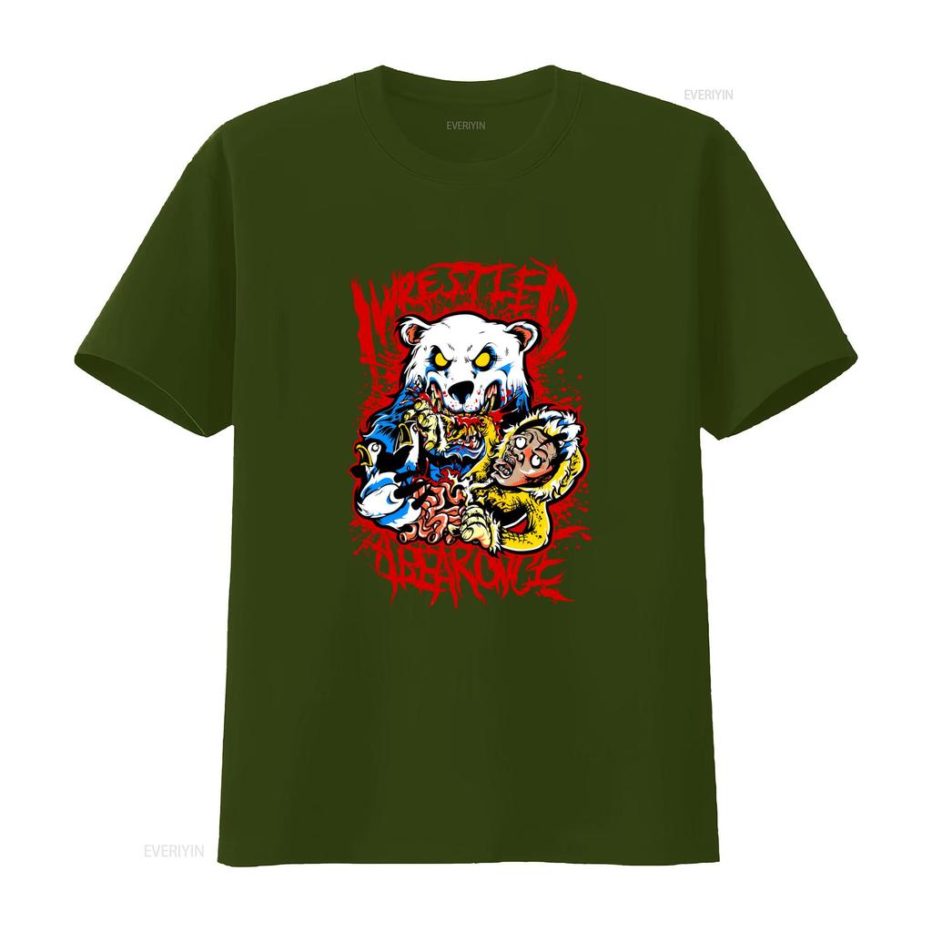 Hett Iwrestledabearonce Bomulls T-shirt Musik För Älskare Design Vit Kk861 vintage Tvättad Snygg Bekväm Unisex mode