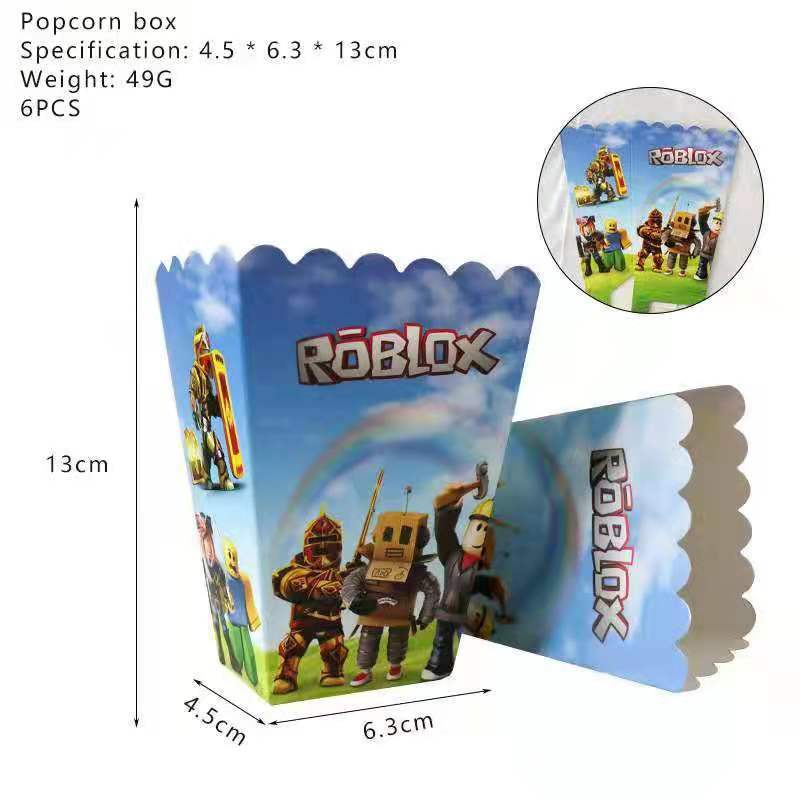 Roblox Sandbox Game Theme Birthday Party Decoration Set Latex Balloons Banner Cake Toppers Party Tableware For Kids Celebration