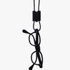 Lienlier Logo Leather Belt - Black