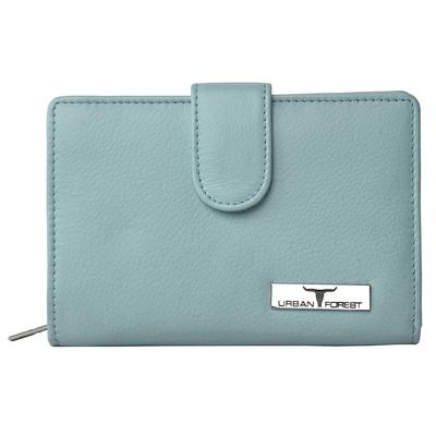 Arya Geldbörse aus pastellblauem Leder für Damen